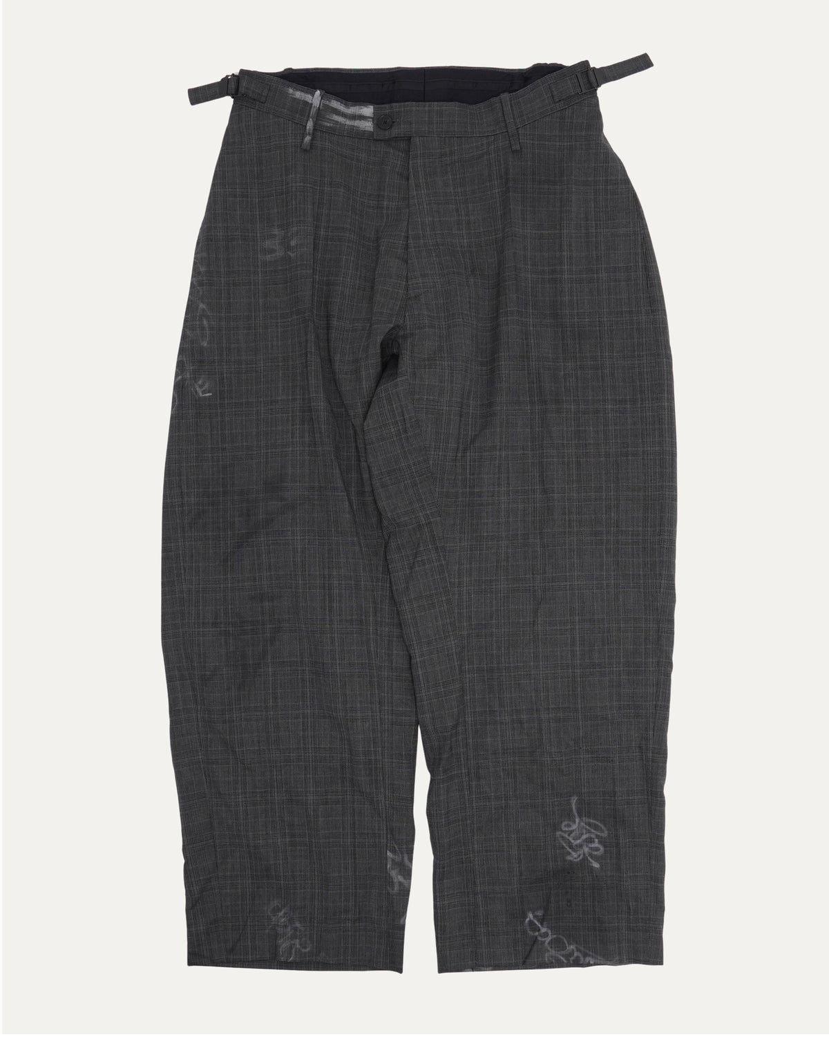Mud Show Skater Graffiti Wool Trousers