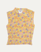 Sleeveless Floral Blouse