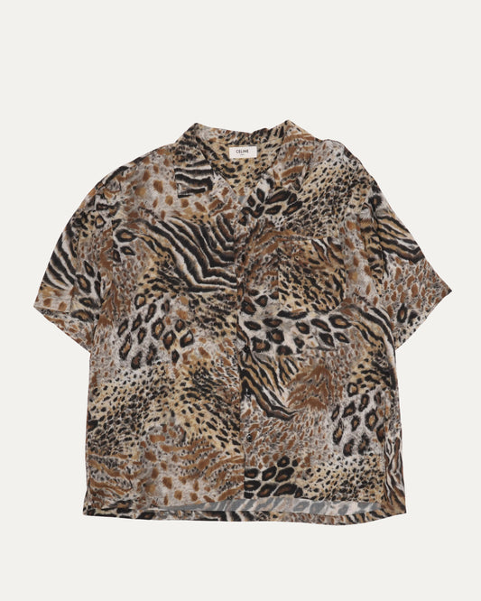 Animal Print Short Sleeve Shirt