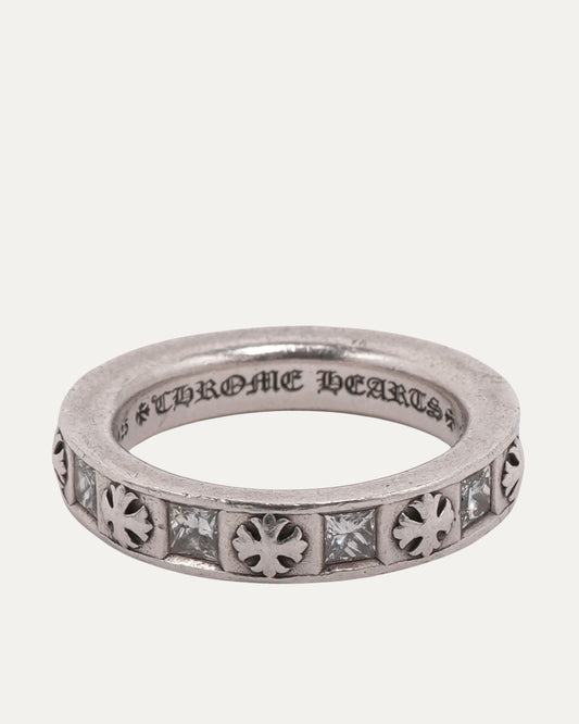 Diamond Plus Cross Square Ring