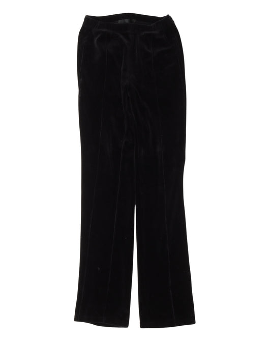 Pleated Velour Pants