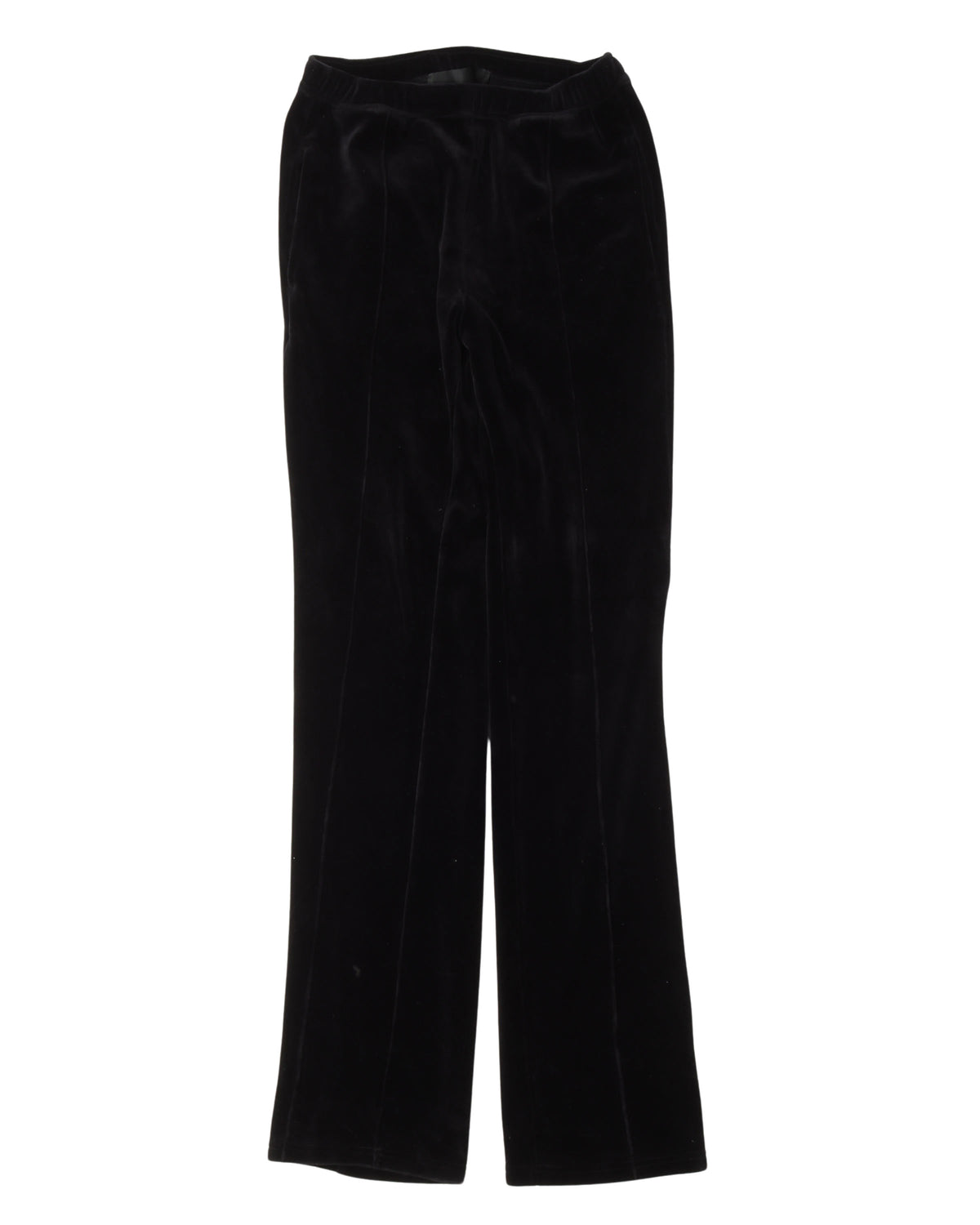 Pleated Velour Pants