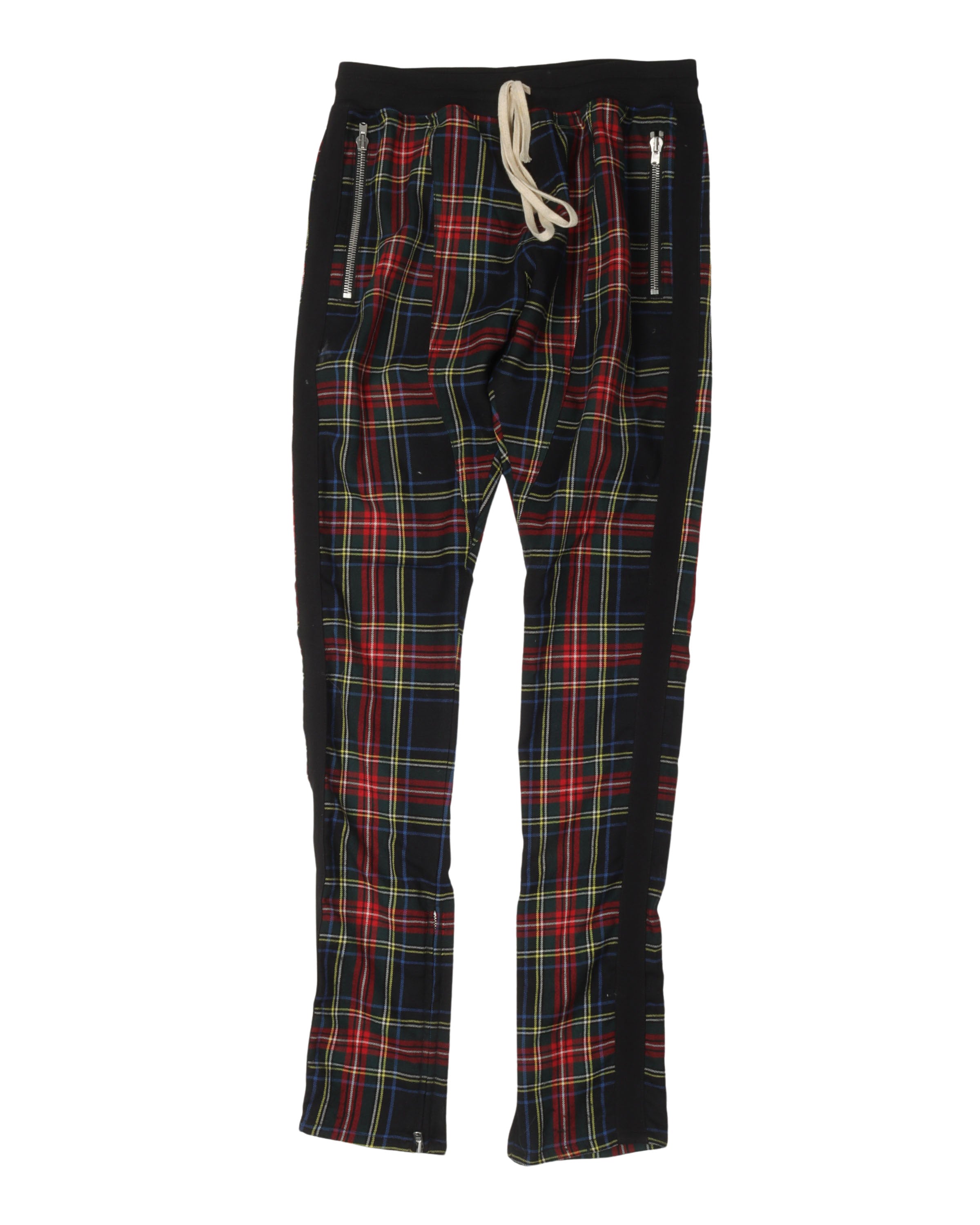 Fifth Collection Side Stripe Tartan Drawstring Pants