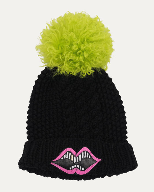 Matty Boy Chomper Patch Pom Beanie