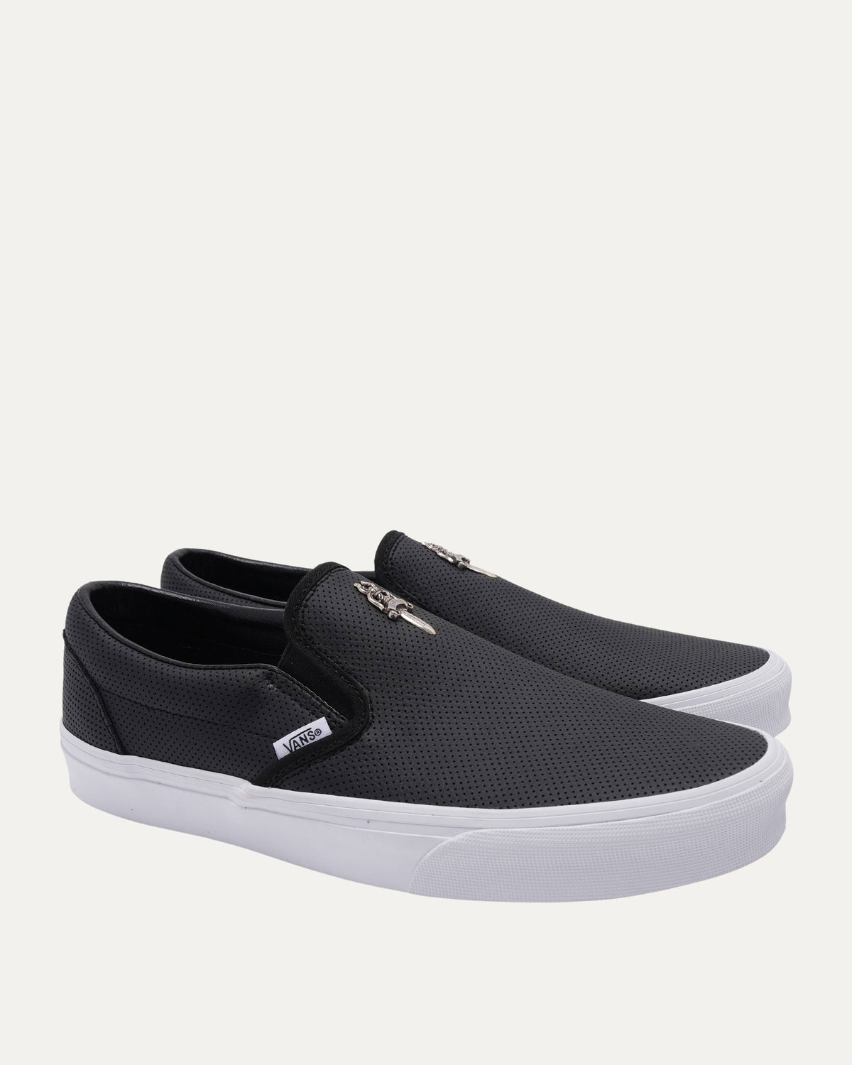Dagger Embellished Vans Perforated Slip On Sneakers