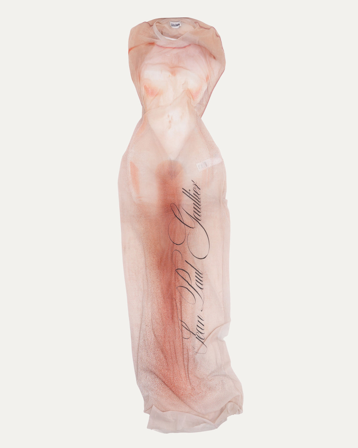 Logo Printed Sheer Dress