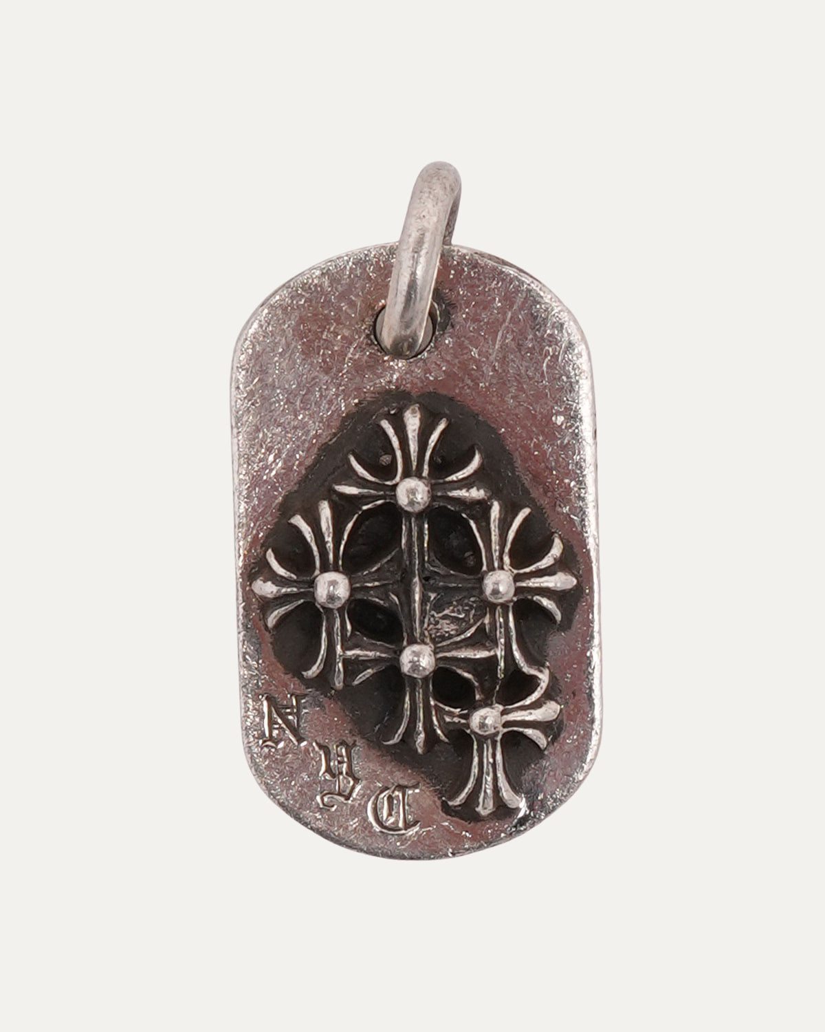 Cemetery Cross NYC Dog Tag Pendant