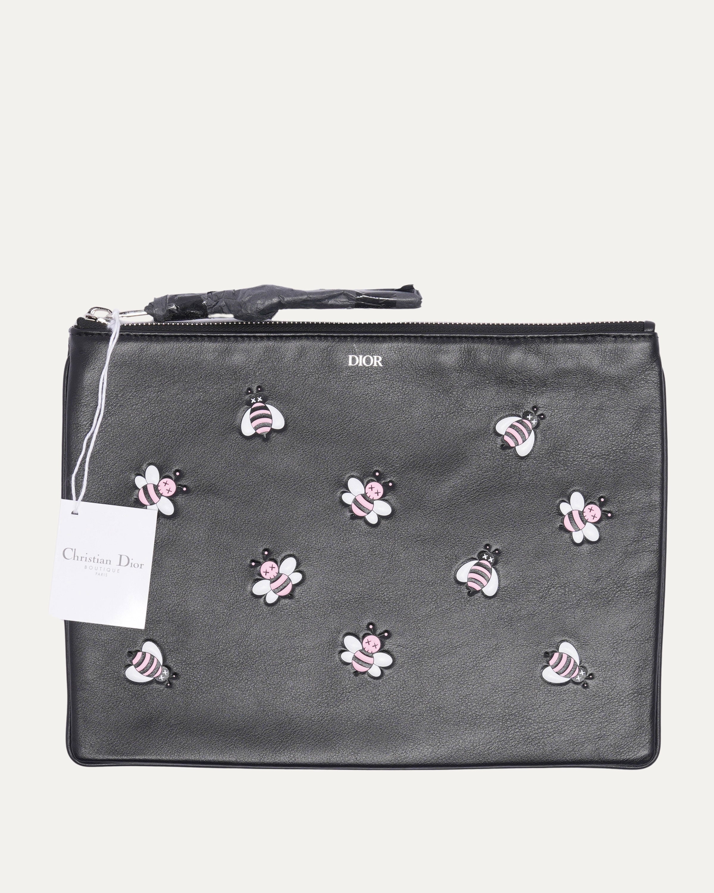 KAWS Leather Bee Pouch