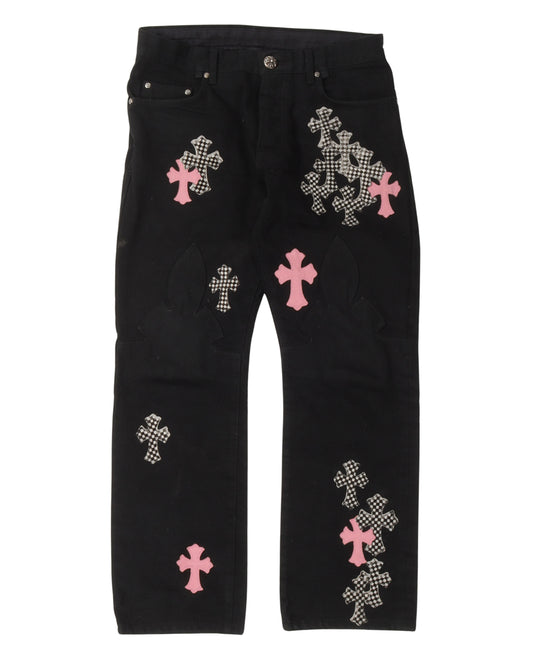 Le Fleur Cross Patch Jeans