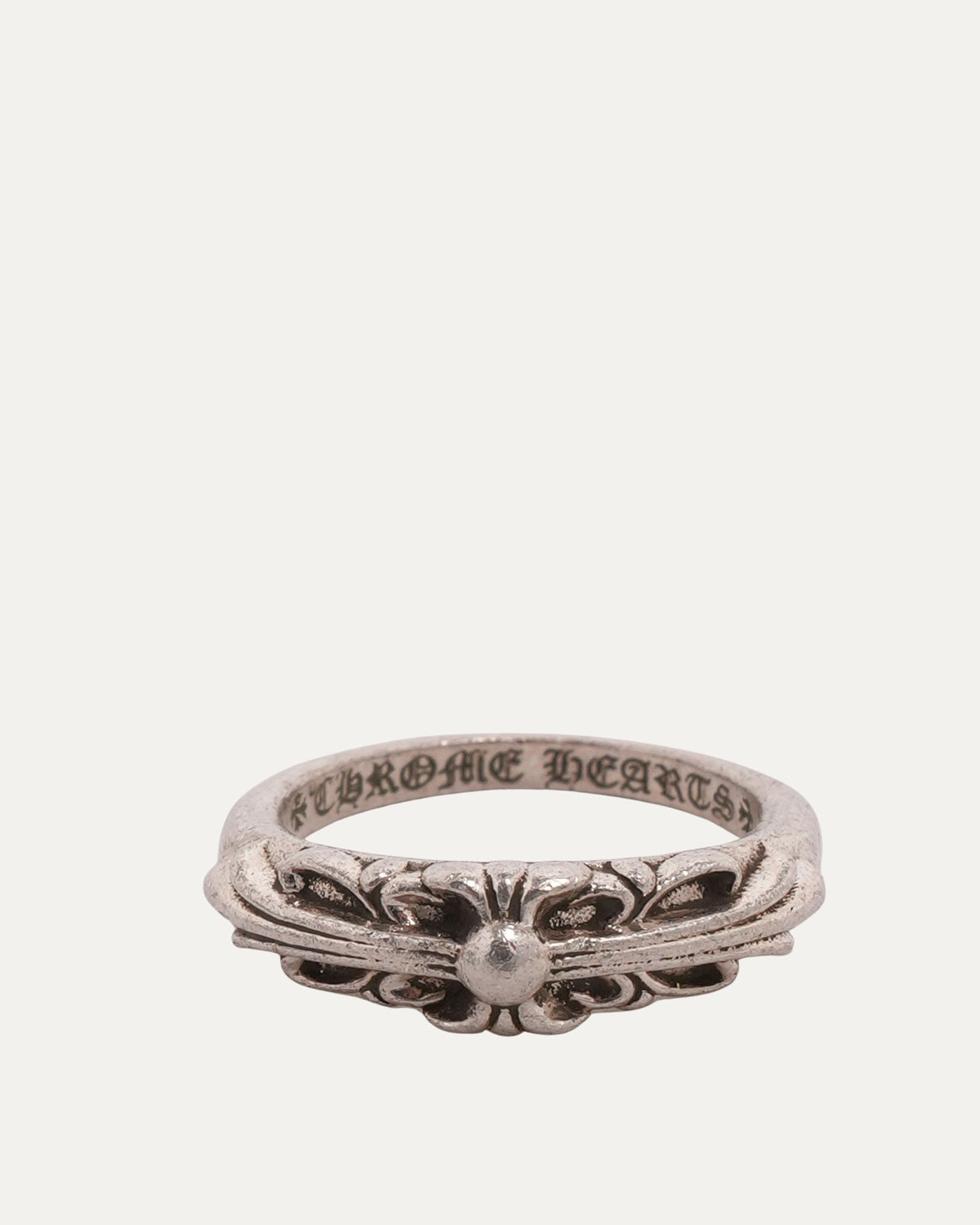 Mini Floral Cross Ring