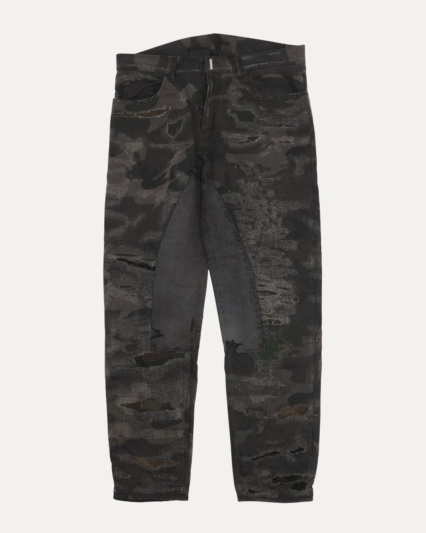 Camouflage Boro Repair Jeans
