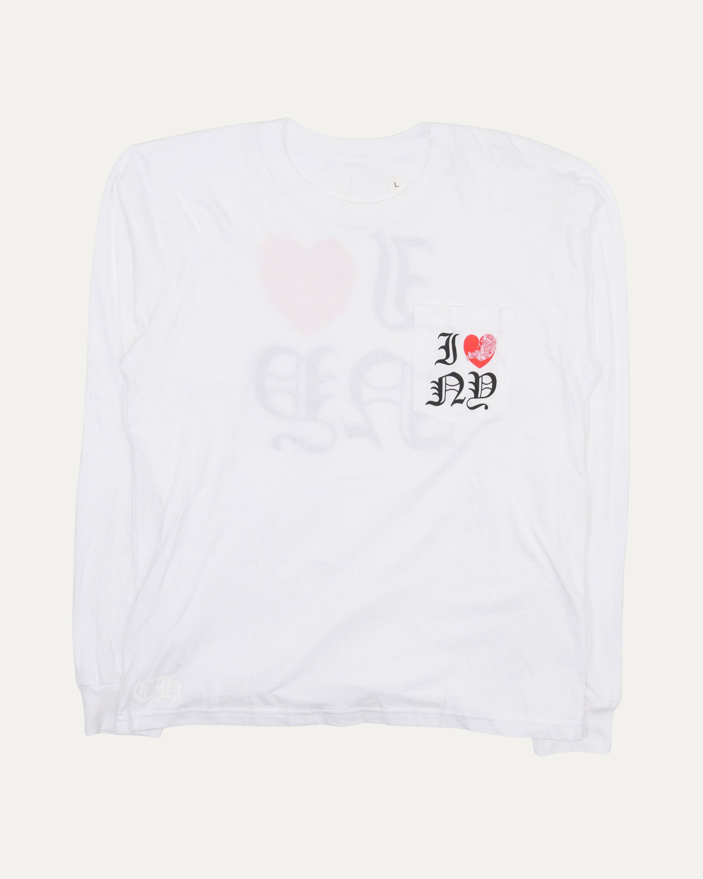 I Love New York Long Sleeve Pocket T-Shirt