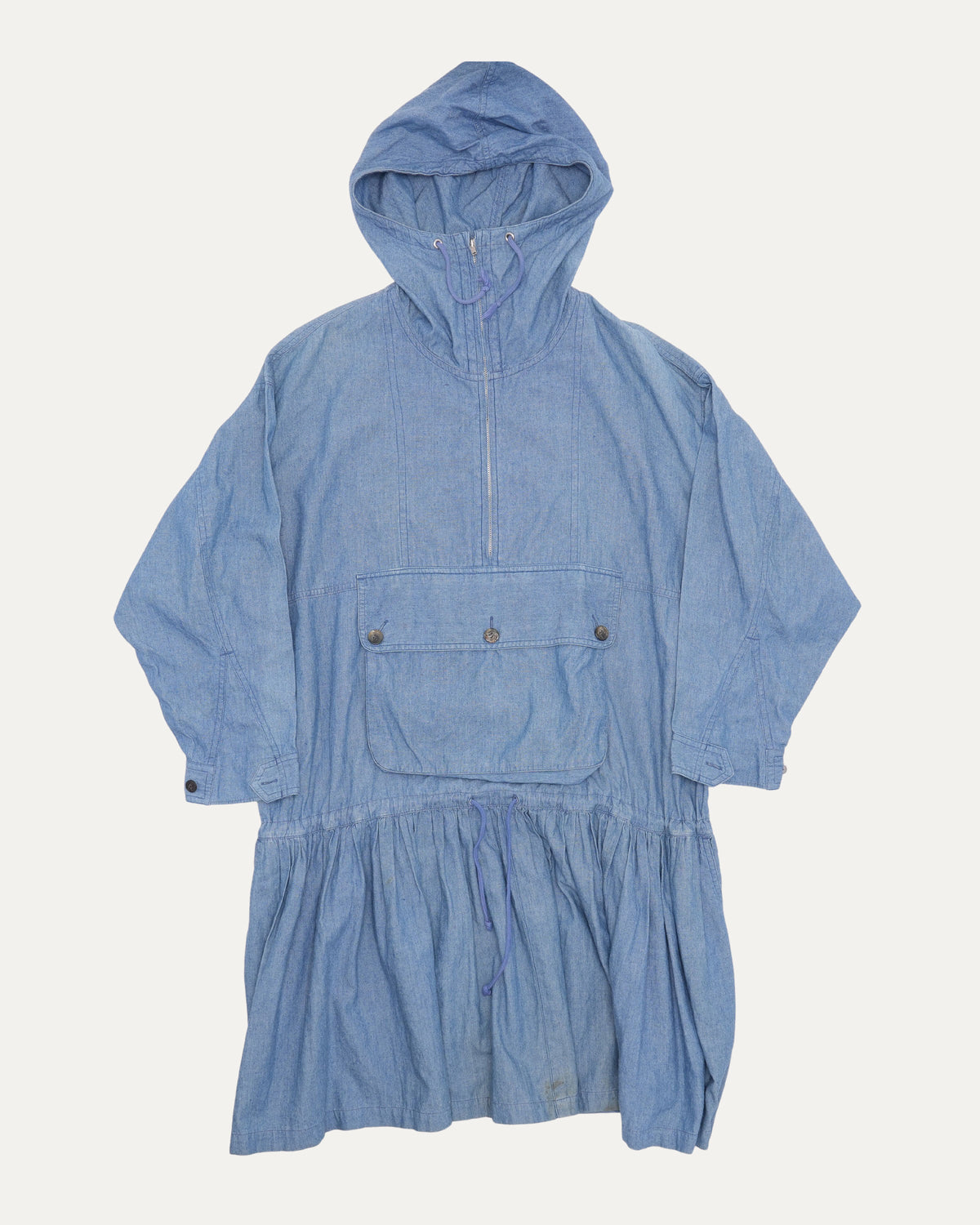 Tsumori Chisato Denim Hooded Anorak Dress