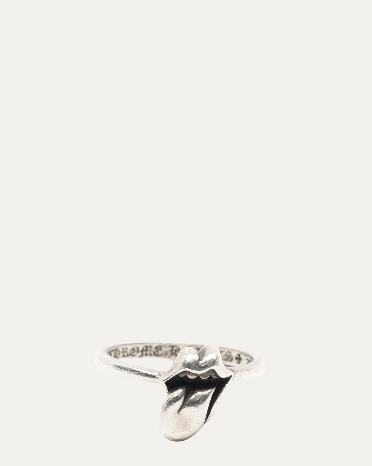 CHROME HEARTS RING-LT-MED リップアンドタン ミディアム シルバー 
