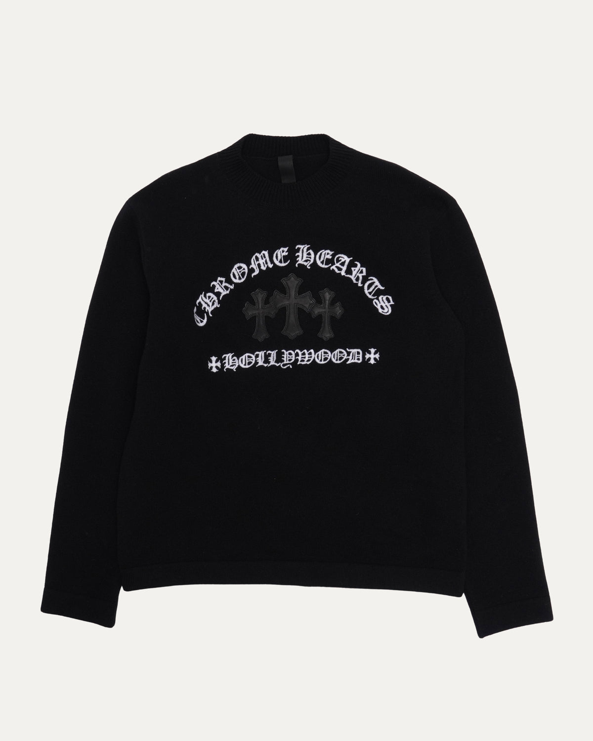 Cemetery Cross Patch Cashmere Sweater