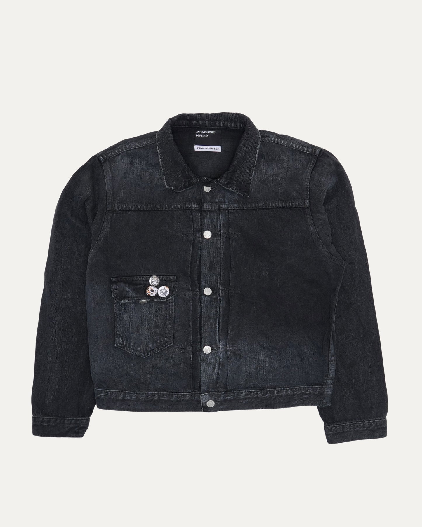Pin Embellished Type VII Denim Jacket