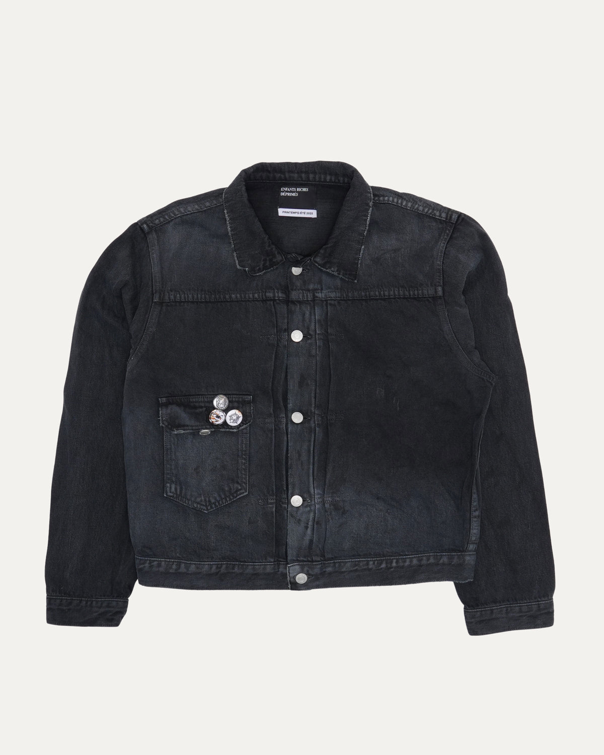 Pin Embellished Type VII Denim Jacket