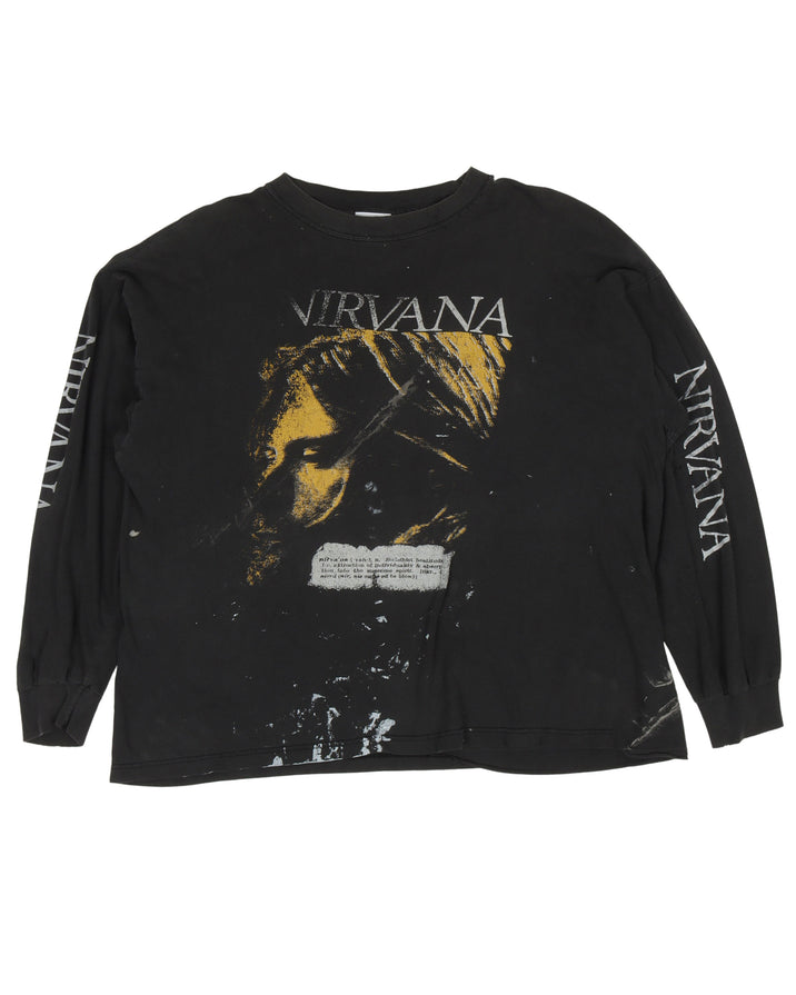Kurt Cobain Nirvana Long Sleeve T-Shirt