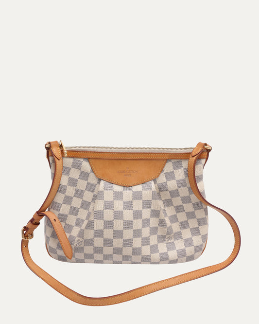 Damier Azur Siracusa PM Shoulder Bag