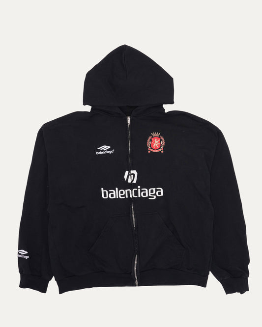 Medium Fit Aoyama Soccer Zip Up Hoodie