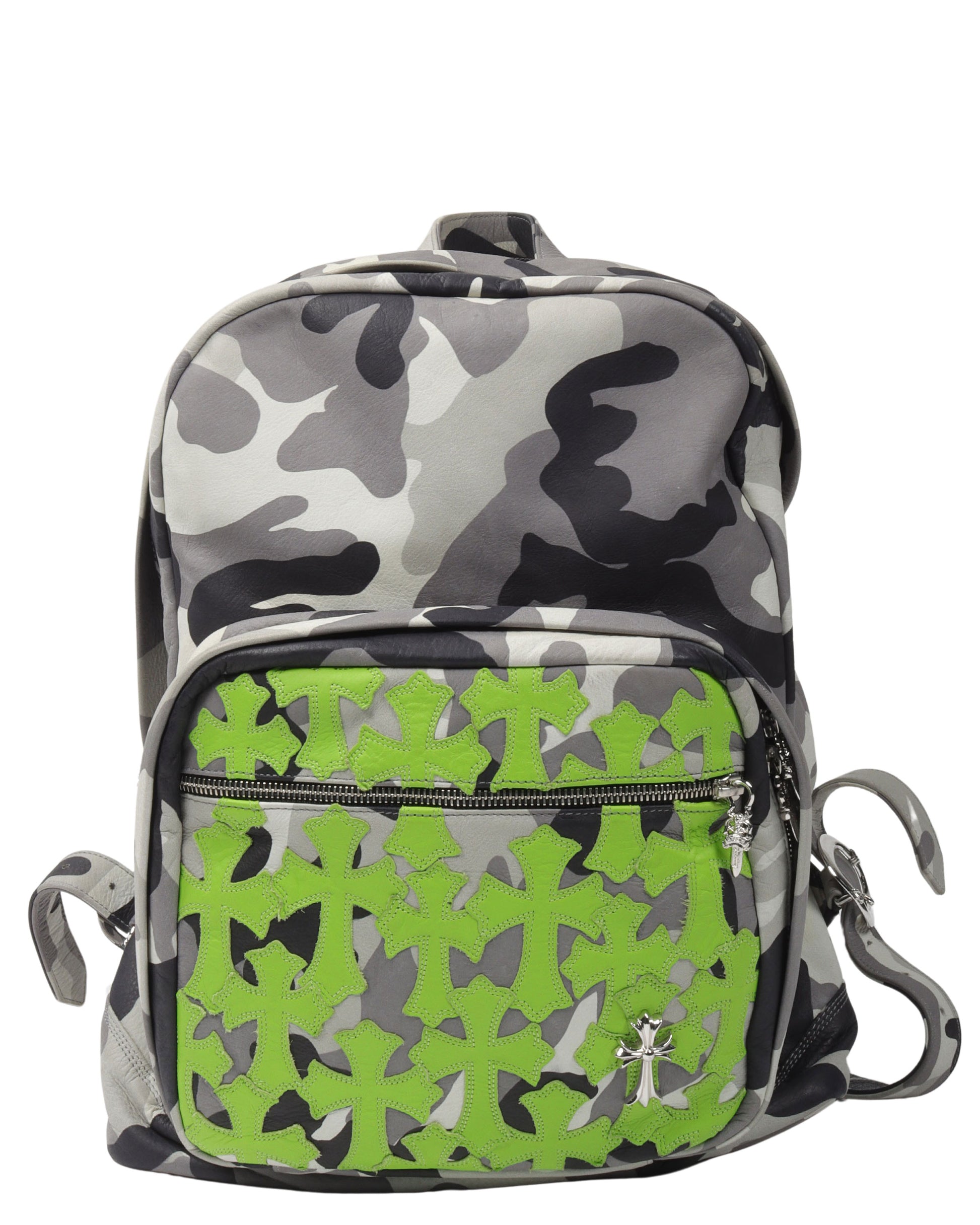 camouflage leather backpack Chrome Hearts Camouflage Cross Patch Leather Backpack – Justin Reed