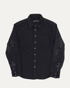 Cross Patch Virgin Wool and Cashmere Blend Shirt