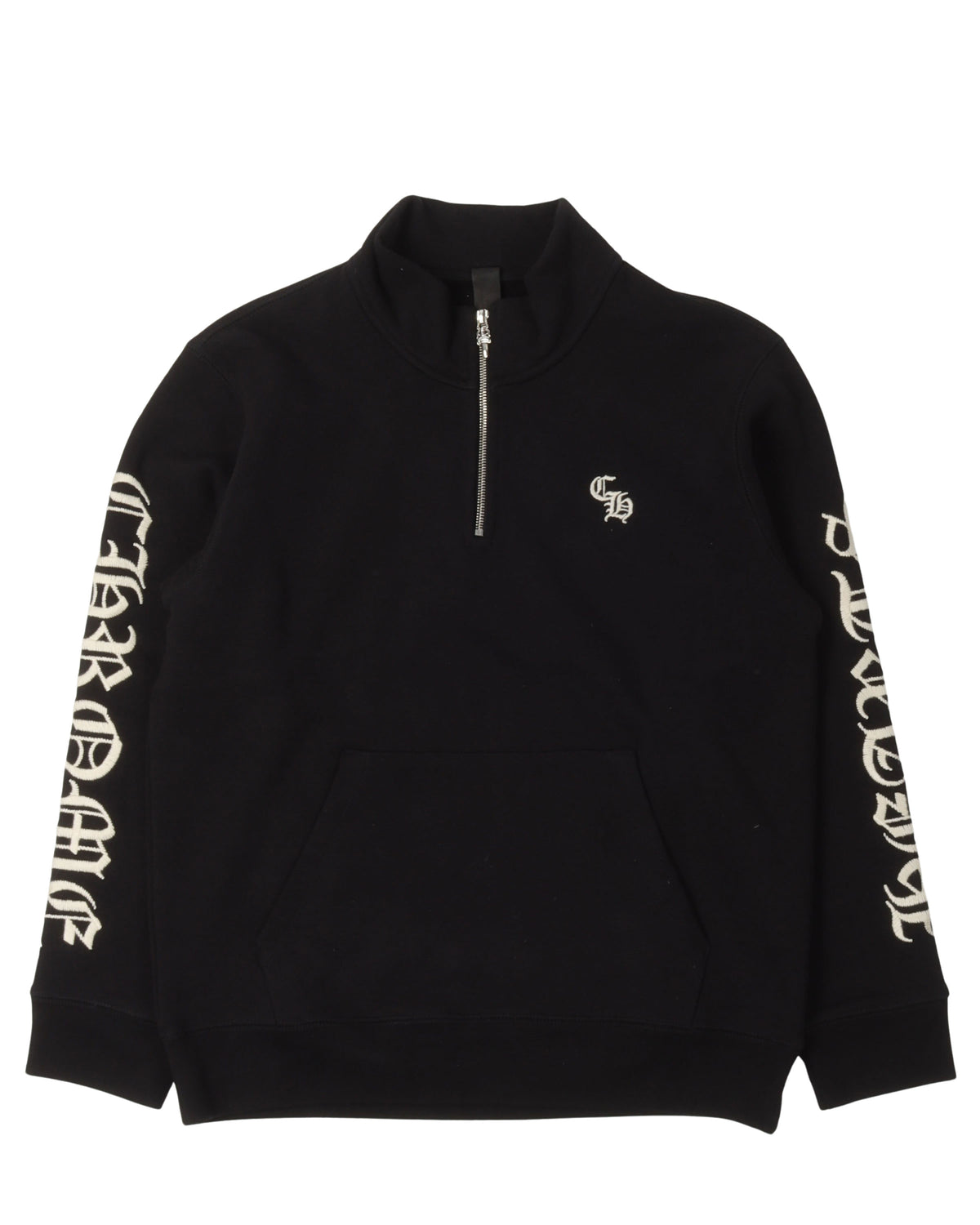 Embroidered Quarter-Zip Sweatshirt