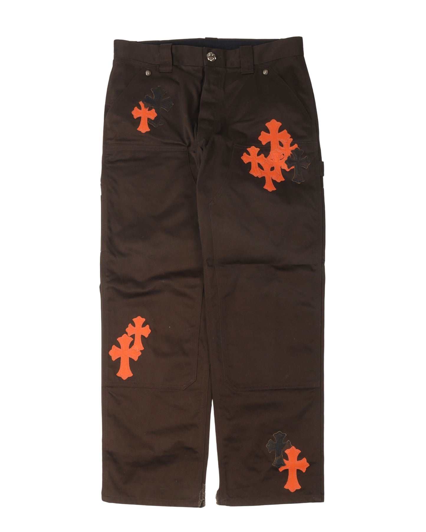 Double Knee Cross Patch Carpenter Pants