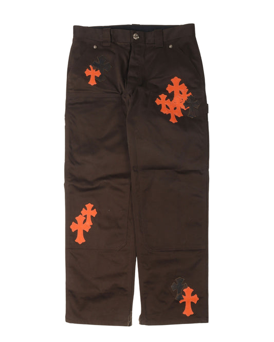 Double Knee Cross Patch Carpenter Pants
