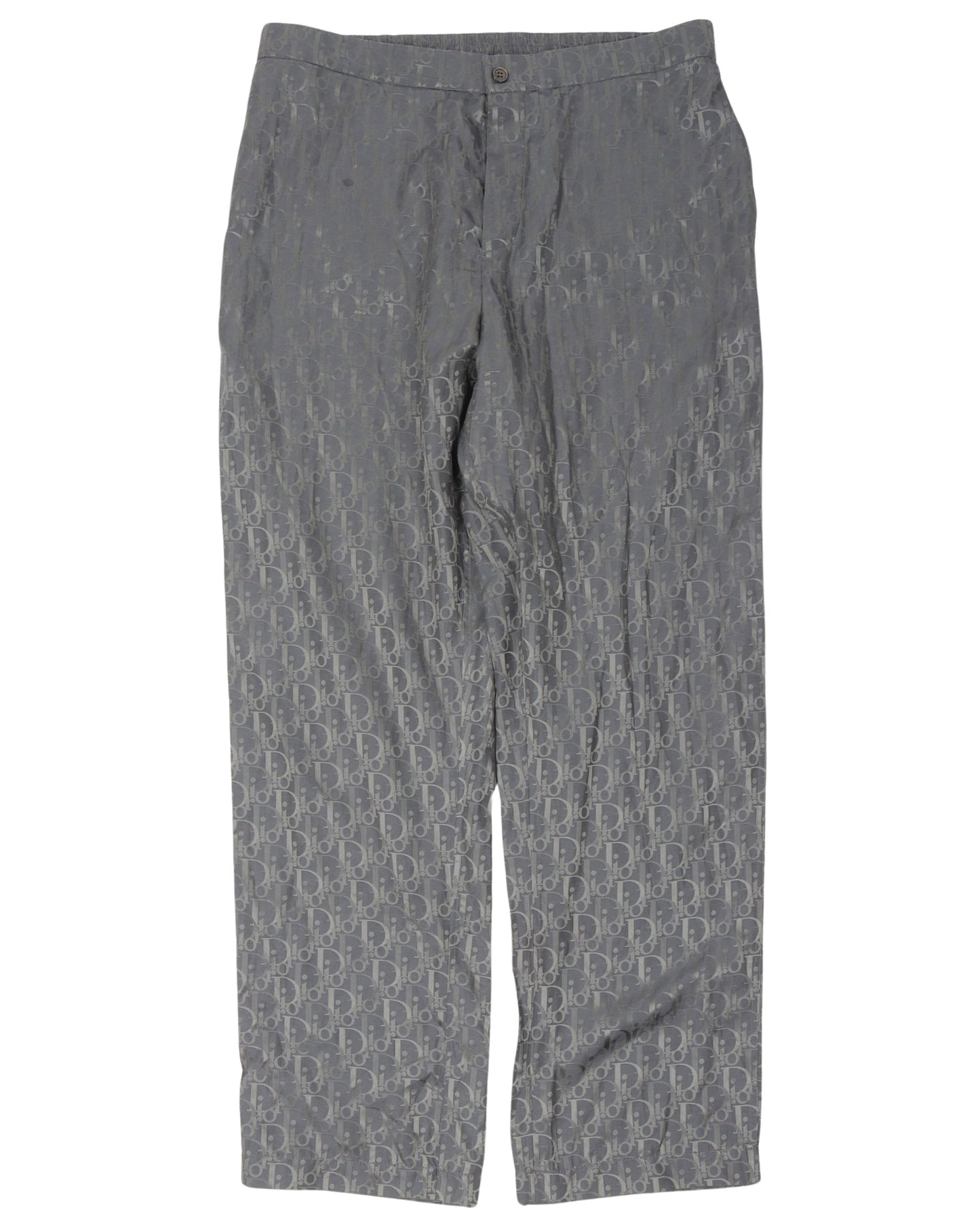 Silk Blend Oblique Monogram Pants
