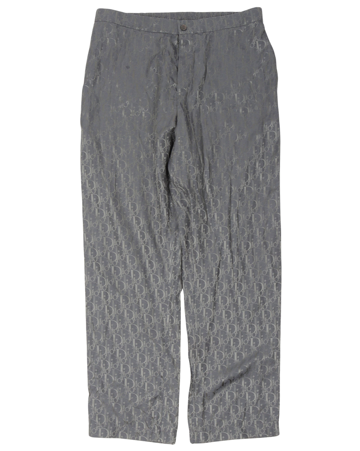 Silk Blend Oblique Monogram Pants