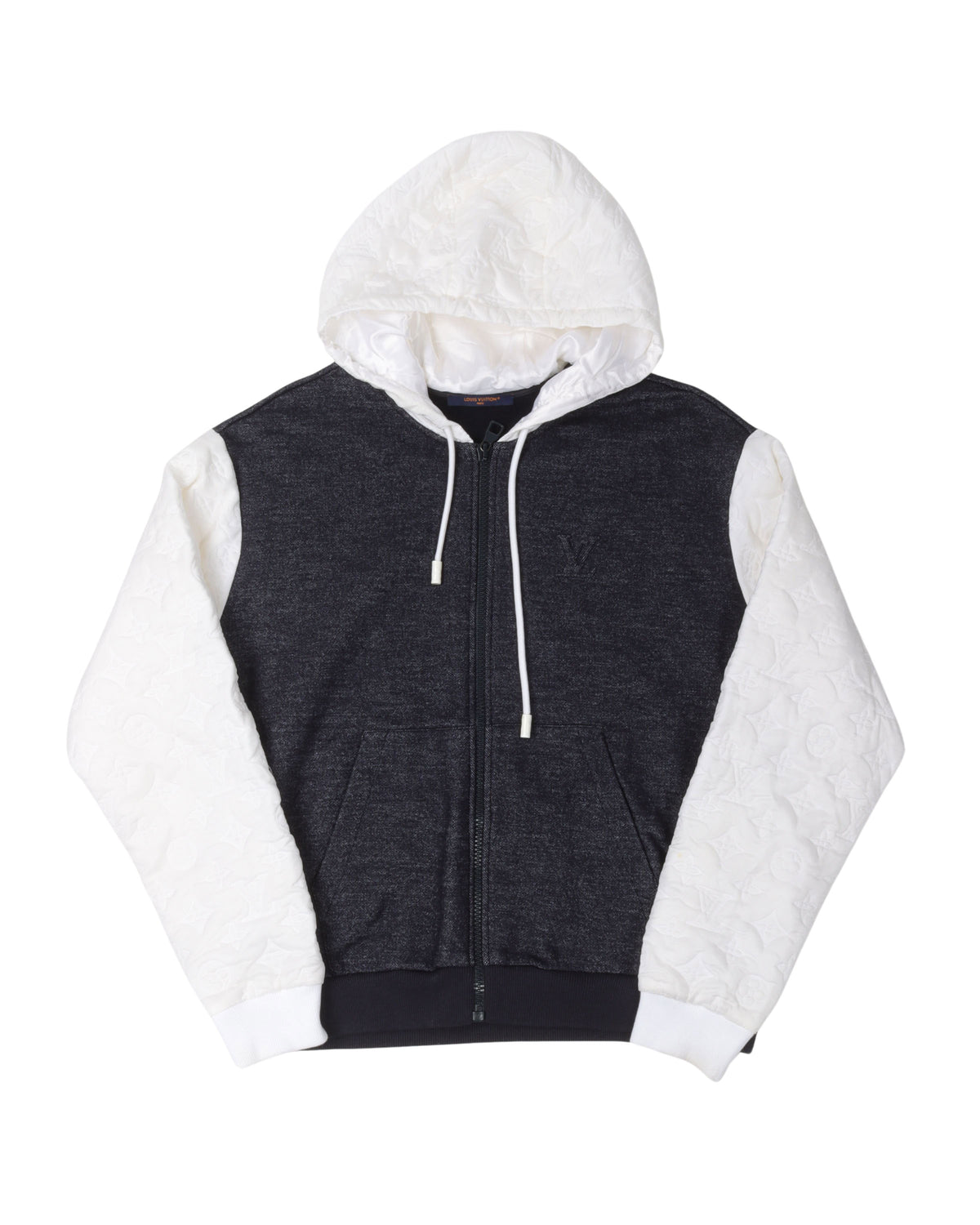 Monogram Zip Up Hooded Jacket