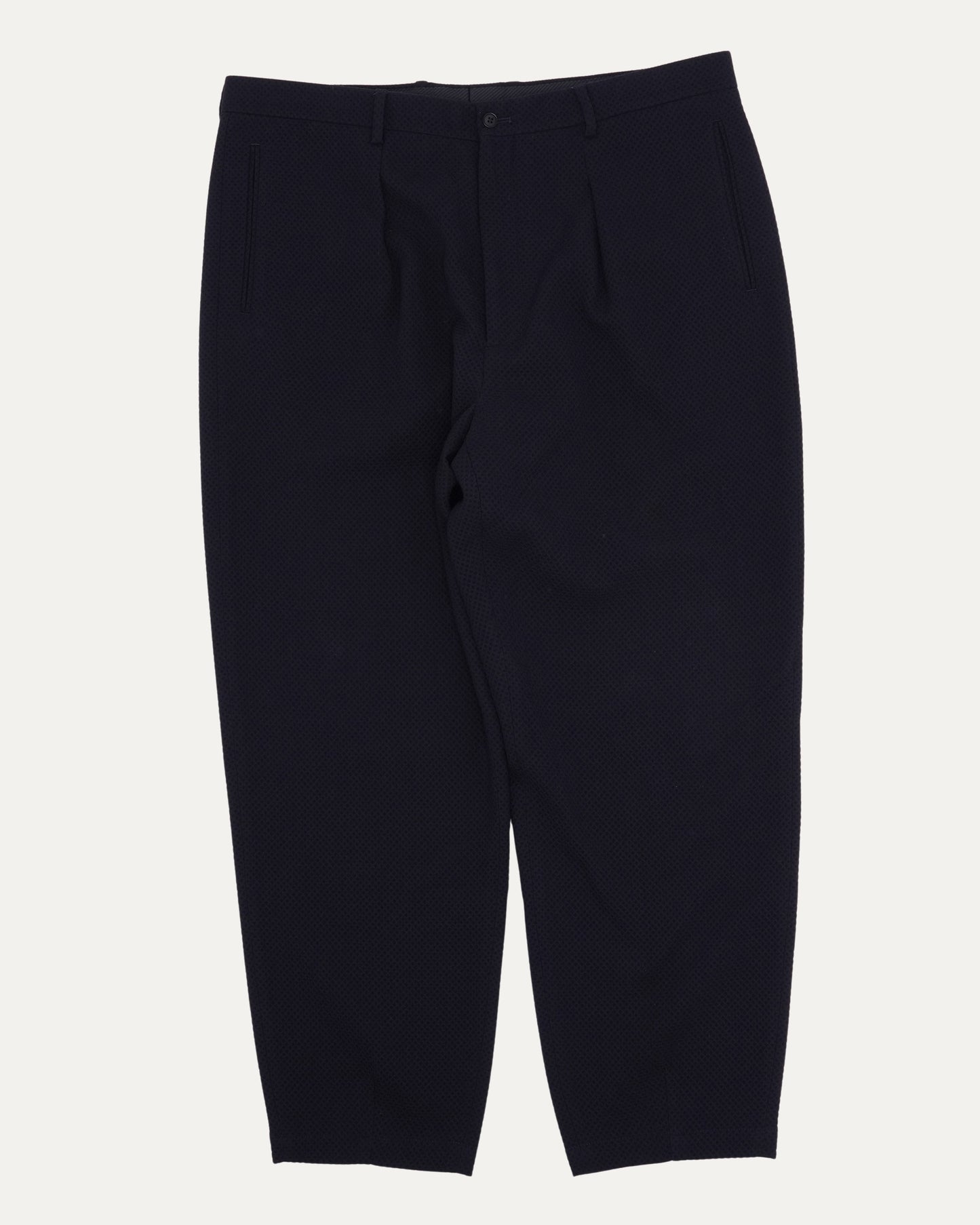 Seersucker Pleated-Waist Chino Pants