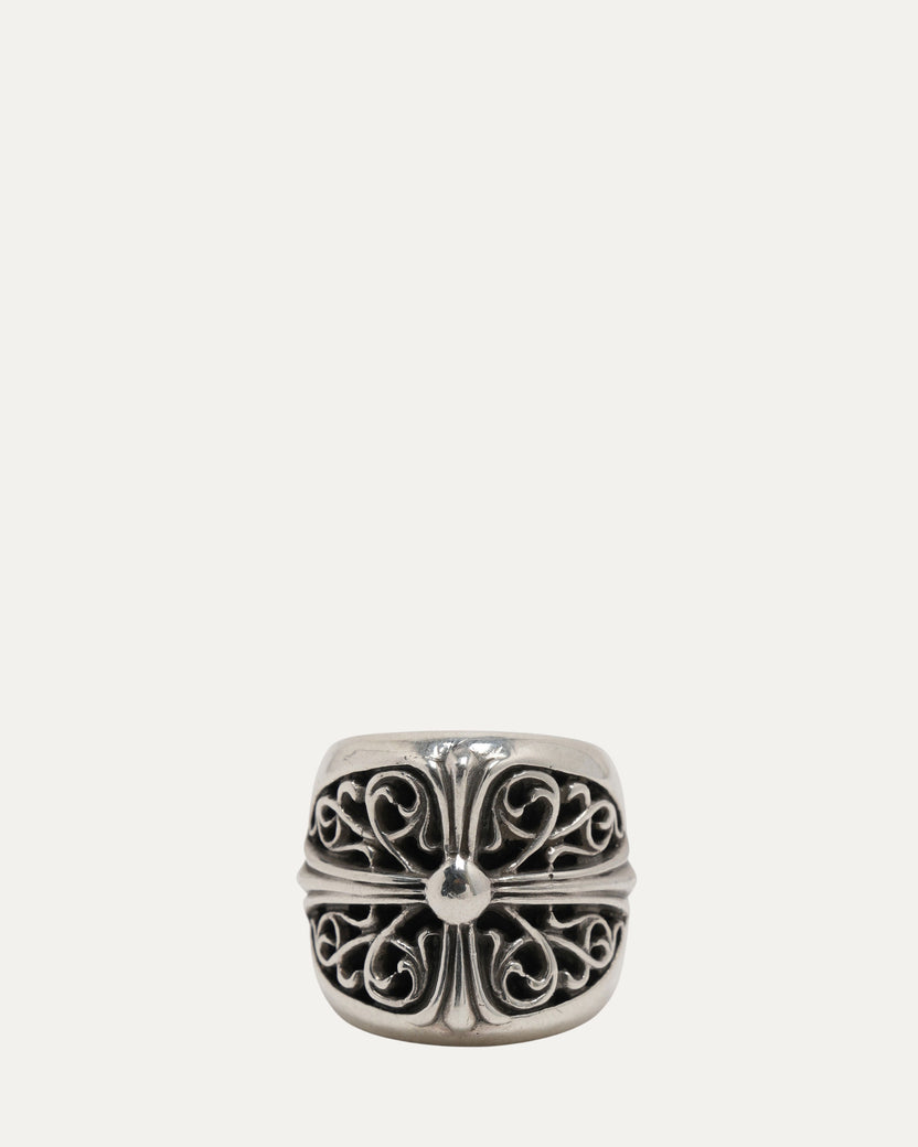 Oval Cross Ring