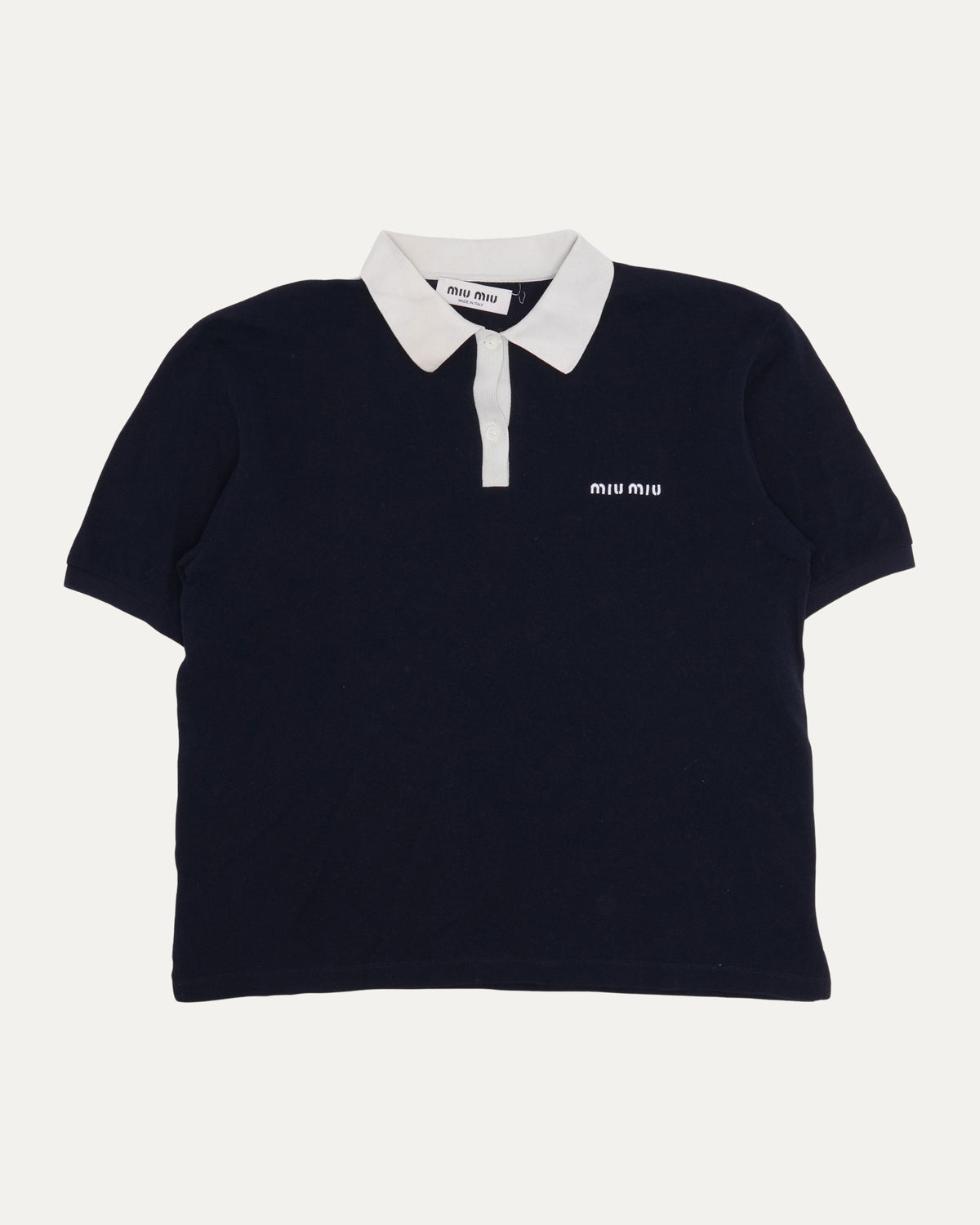 Contrast Collar Polo Shirt