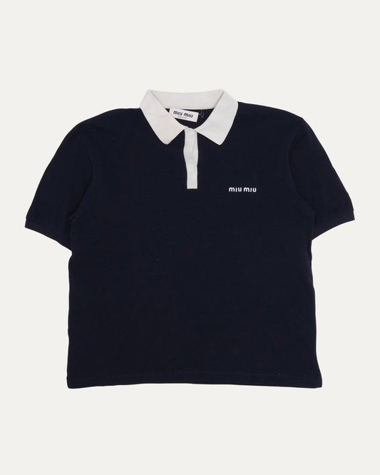 Contrast Collar Polo Shirt
