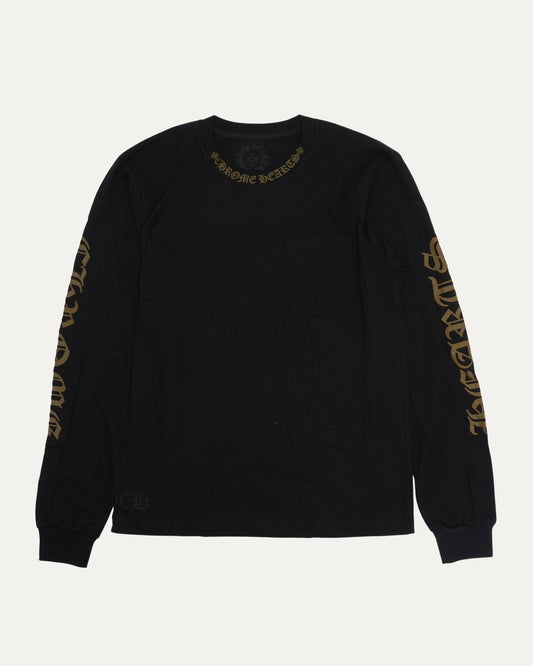 Neck Logo Long Sleeve T-Shirt