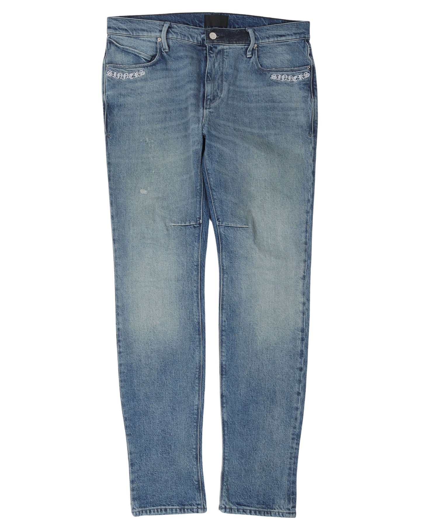 Embroidered Skinny Jeans