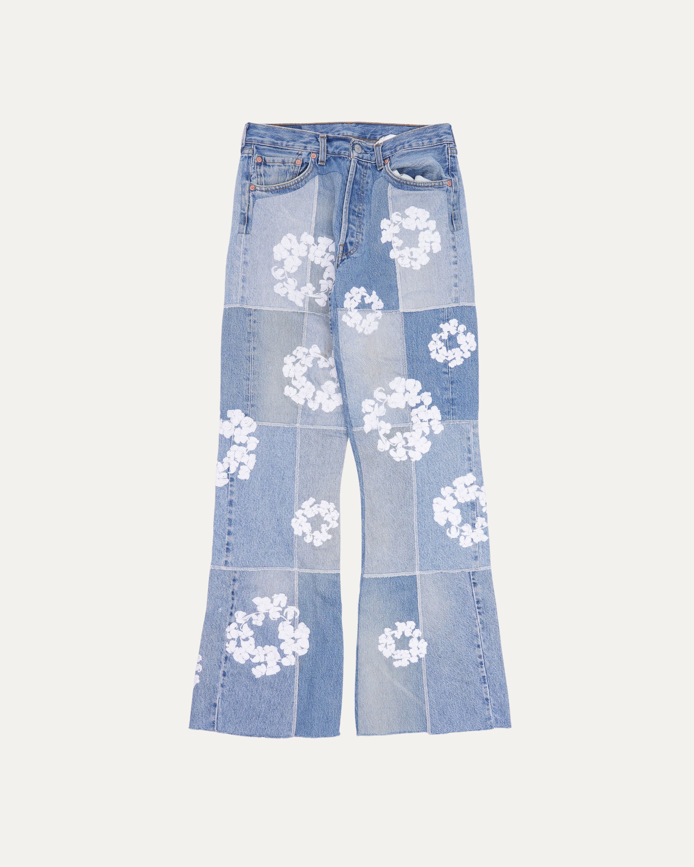 Readymade Cotton Wreath Jeans