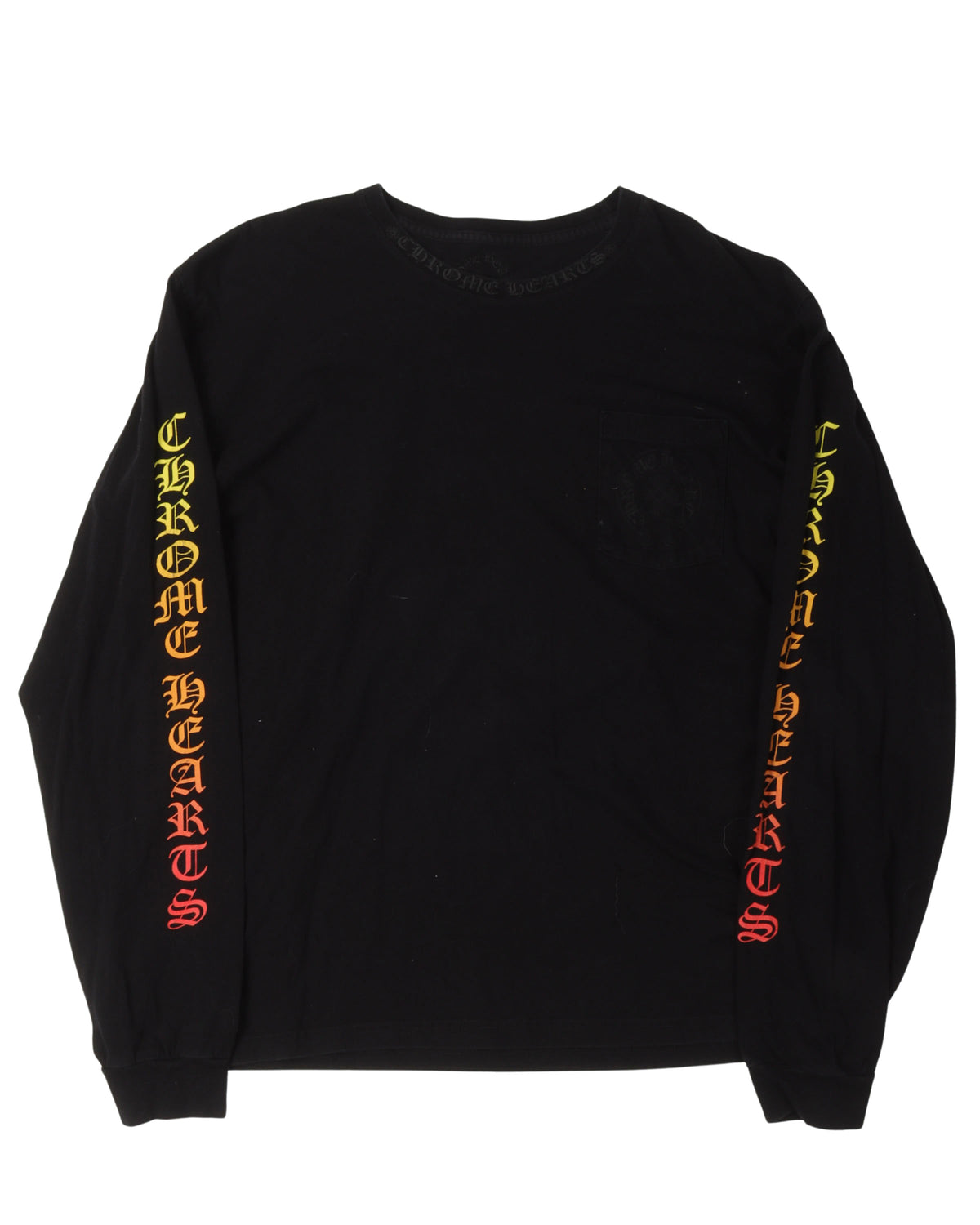 Gradient Sleeve Logo Long Sleeve T-Shirt