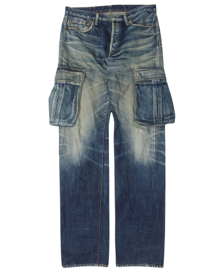 Faded Cargo Jeans