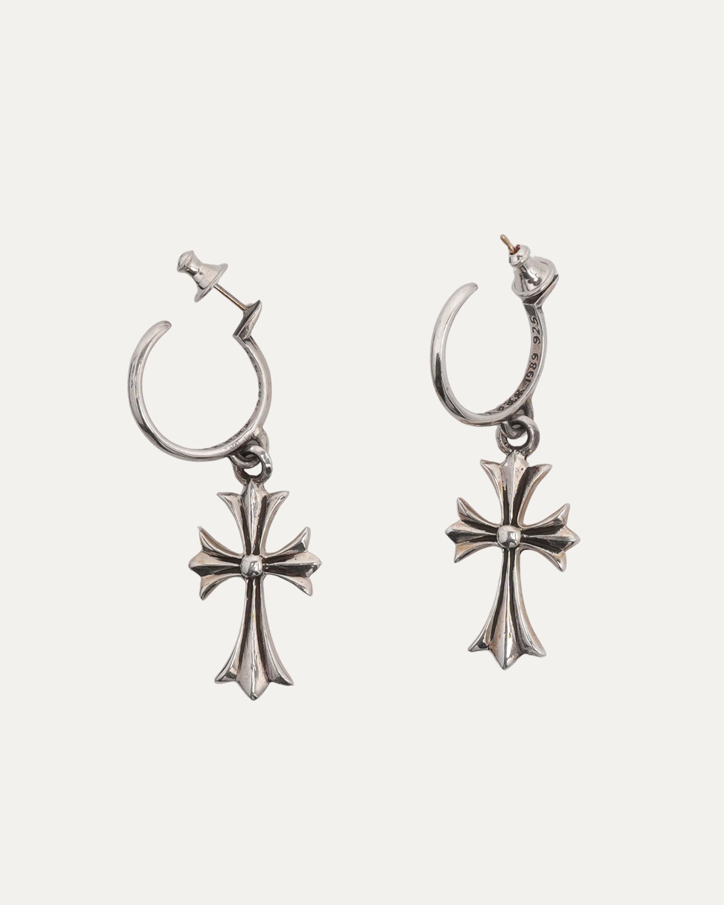 Cross Hoop Earrings