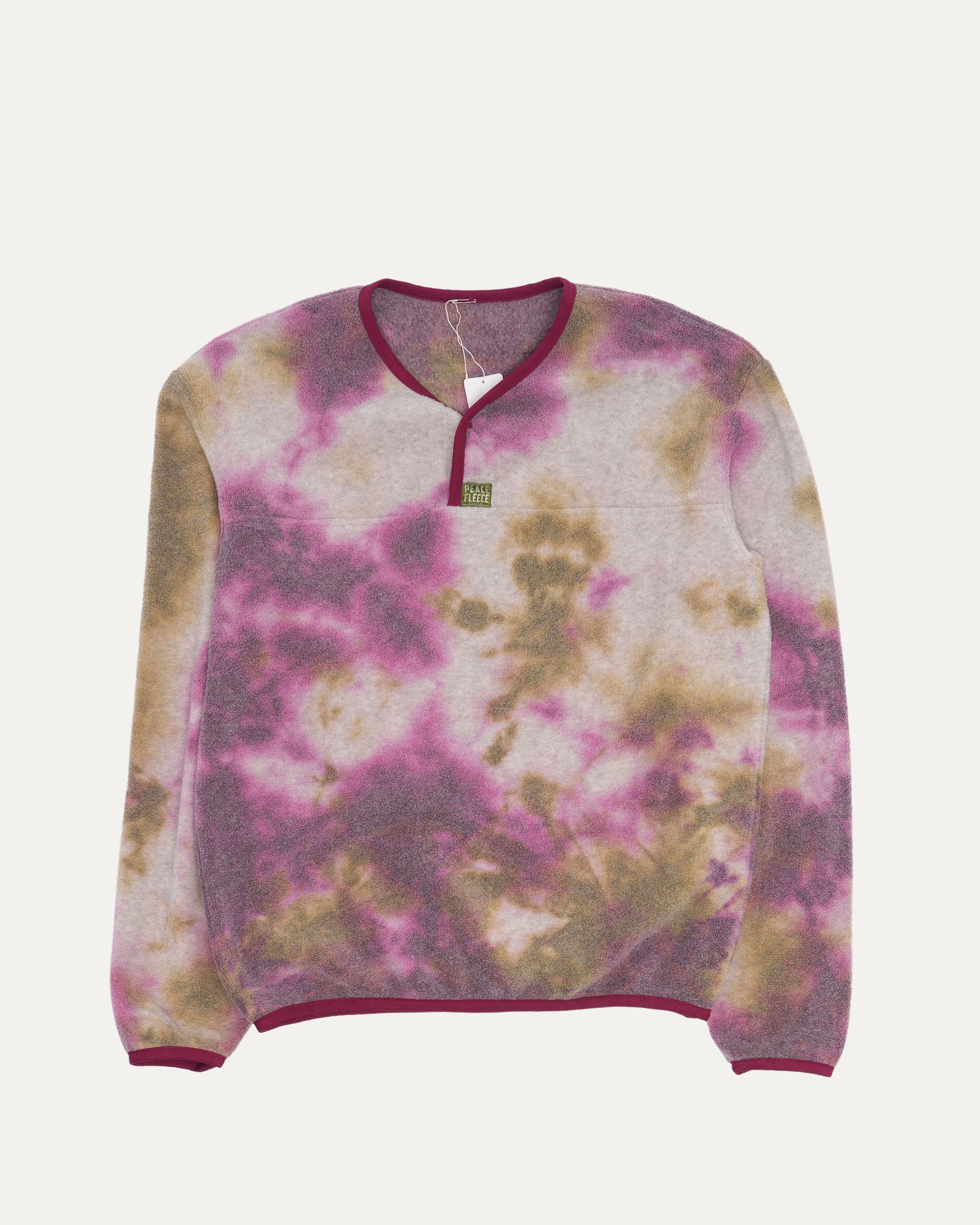 Tie Dye Peace Fleece Pullover