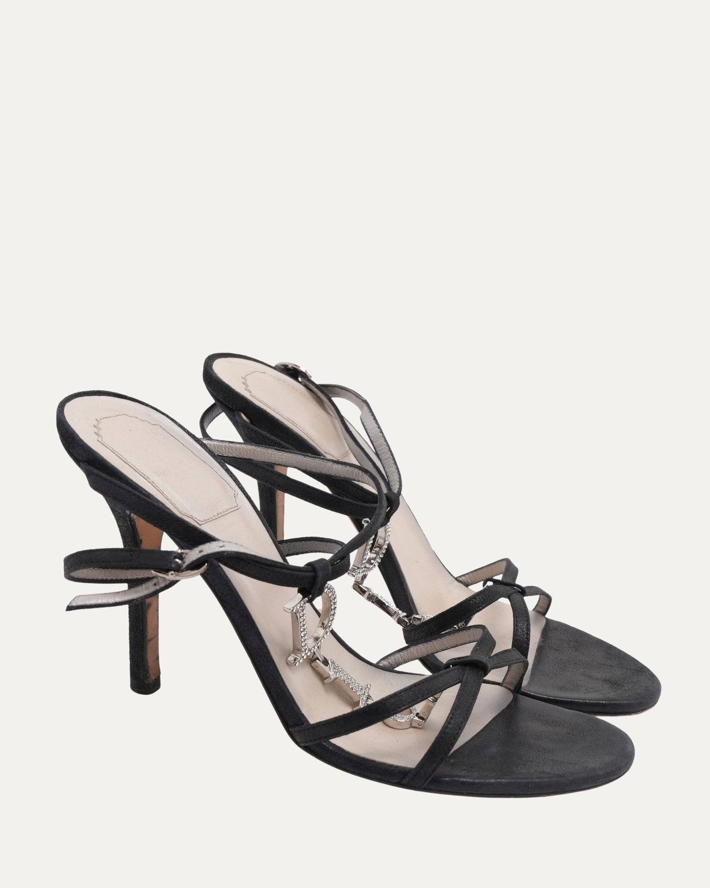 Rhinestone Spell Out Sandals