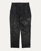 Fleur Knee Leather Carpenter Pants