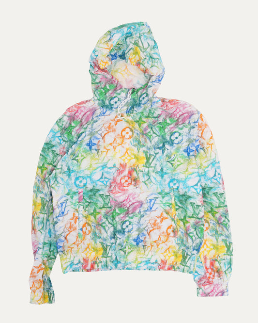 Pastel Crayon Monogram Ripstop Windbreaker
