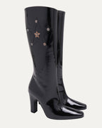 Patent Leather Star Embellished Sugar Jones Boots