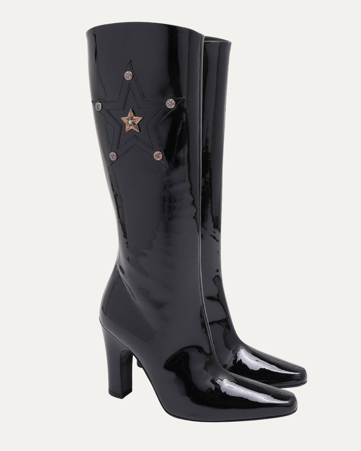 Patent Leather Star Embellished Sugar Jones Boots