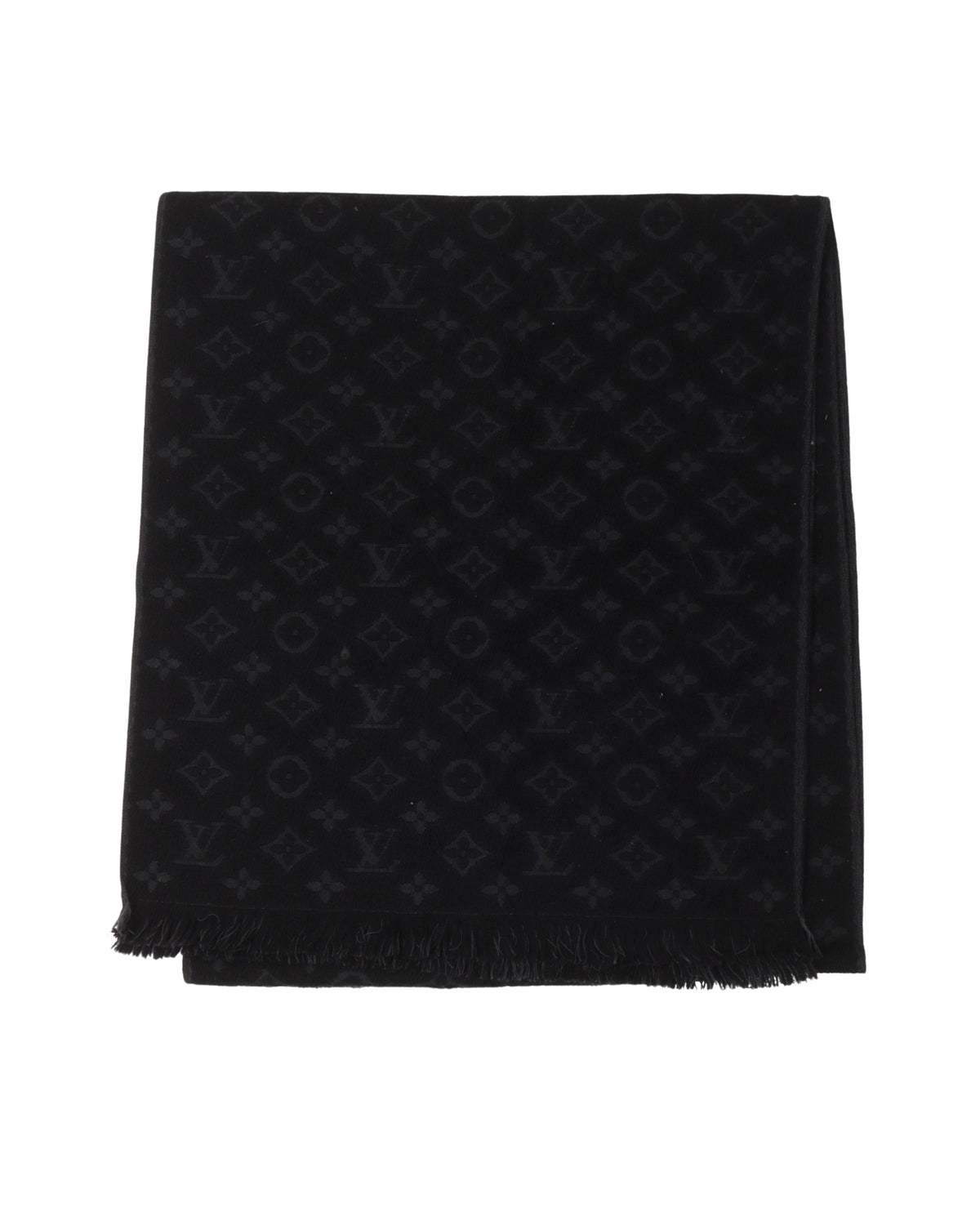 Tonal Monogram Scarf