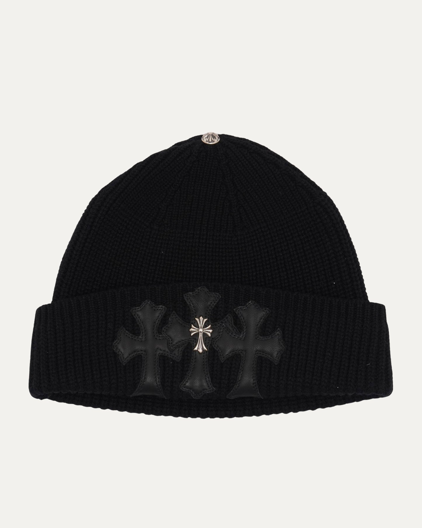 Cross Embellished Bait & Tackle Beanie